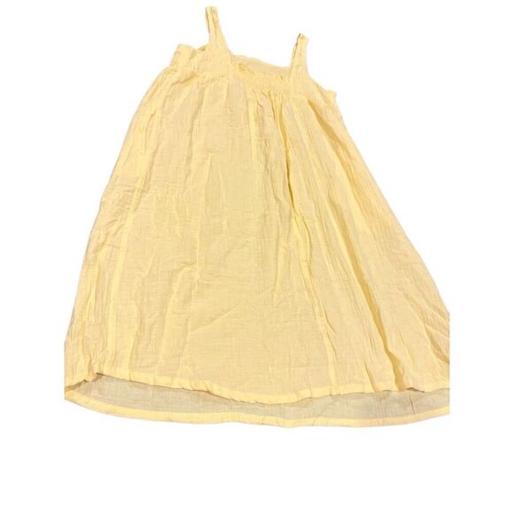 Stars Above Butter Yellow Cotton Gauze Boho Oversized Beach Dress size M - Picture 5 of 8